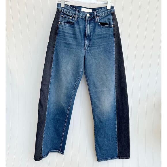 Mother Half Pipe Flood Two-Tone Barrel Jeans - 26 - Picture 3 of 10